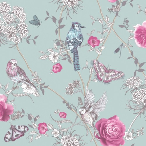 Обои ArtHouse Fantasia Paradise Garden Mint Green 692401