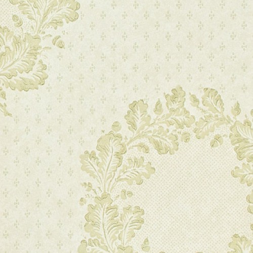 Обои Zoffany Classic Damask New Oak Garland Pale Green CDW05016