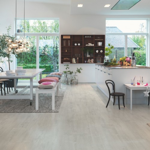 Кварцвиниловая плитка Pergo замковая Optimum Click Classic plank Дуб нежный серый V3107-40164 1251×187×4,5