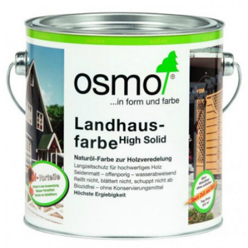 Краска укрывная для дерева Osmo Landhausfarbe цвет 2742 Серый туман 0,18 л