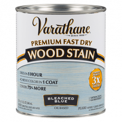 Цветное масло для дерева Varathane Fast Dry 297425 Выбеленный голубой 0,946 л
