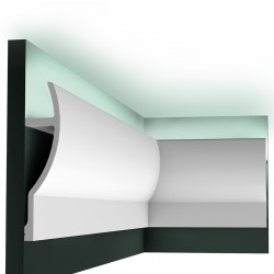 Карниз под покраску Orac Decor Modern Fluxus C372 с подсветкой 2000×70×280