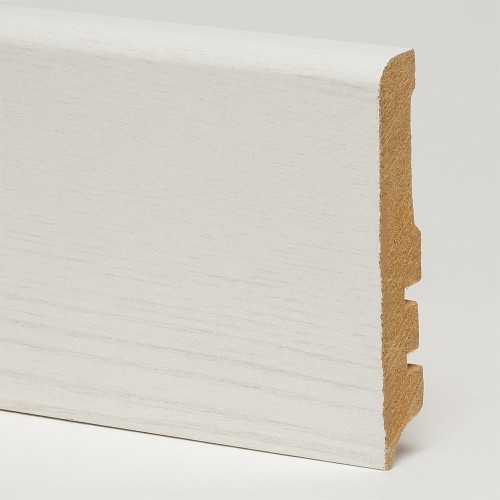 Плинтус МДФ ламинированный Alsapan Белая Аризона 443 80x15 Плинтус МДФ ламинированный Alsapan Белая Аризона 443 80x15