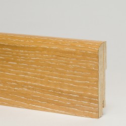 Плинтус деревянный Modern Decor дуб Затертый белый 0014 70x15