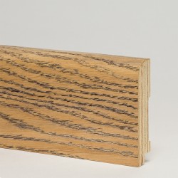 Плинтус деревянный Modern Decor дуб Затертый черный 0018 70x15