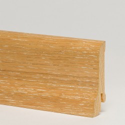 Плинтус деревянный Pedross дуб затертый сапожок 60х22