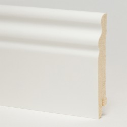 Плинтус деревянный ламинированный Pedross белый гладкий SEG100 95x15