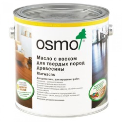 Масло для твёрдых экзотических пород Osmo Klarwachs 1101 бесцветное Шелковисто-матовое 0,125 л