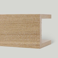 Рейка декоративная Modern Decor дуб без покрытия 3-х сторонняя 2800×40×40