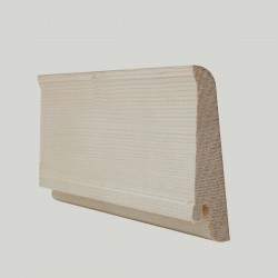 Плинтус деревянный Tarkett IDEO Дуб Модерн Серый 80х20, задняя часть