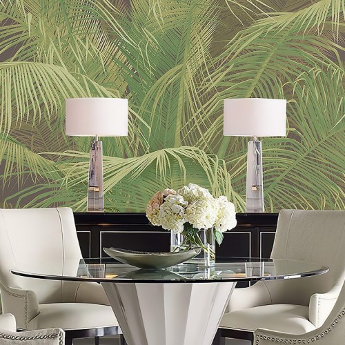 Панно Affresco Wallpaper Part 1 Tropical Branches AF950-COL4 2x2,68 м фото в интерьере