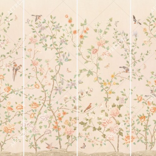 Панно Affresco Wallpaper Part 1 Chinese Garden AB137-COL6 2x2,68 м, панно из нескольких рулонов