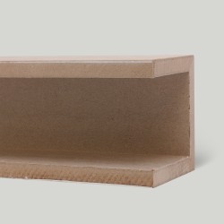 Рейка декоративная Modern Decor орех американский лак 3-х сторонняя 2800×40×40