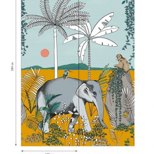 Панно Caselio Mystery Secret Trip Jaune MYY 101652107 2,8х2 м Панно Caselio Mystery Secret Trip Jaune MYY 101652107 2,8х2 м