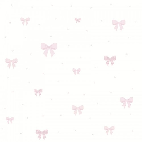 Обои Lutece Tartine et Chocolat Pitits Noeuds Argent et Rose 11130203