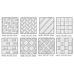 Ламинат CBM Mosaik Дуб Рудице 309 венгерская елка 600×100×10