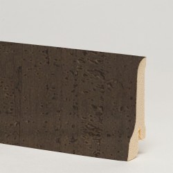 Плинтус деревянный Pedross пробка рустик серо-коричневая сапожок 2500×60×22