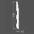 Плинтус МДФ под покраску Ликорн Р 23.133.12 фигурный 2070×133×12