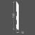 Плинтус МДФ под покраску Ликорн Р 18.133.12 фигурный 2070×133×12