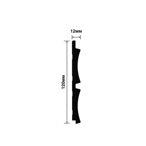 Стеновая панель из полистирола Hiwood LV125 MP5 2700×120×12