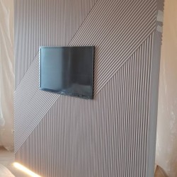 Стеновая панель из полистирола под покраску Hiwood LV135 NP 2700×120×12