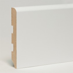 Плинтус МДФ ламинированный Art Line белый Flat 2050×150×16