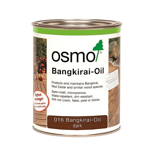 Масло для террас Osmo Terrassen-Ole цвет 016 Темное Бангкирай шелковисто-матовое 2,5 л