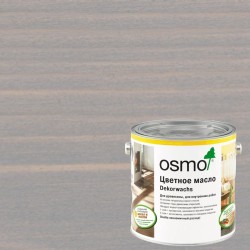 Масло с твердым воском для дерева Osmo Dekorwachs Transparent цвет 3119 Шелковисто-серое шелковисто-матовый 2,5 л