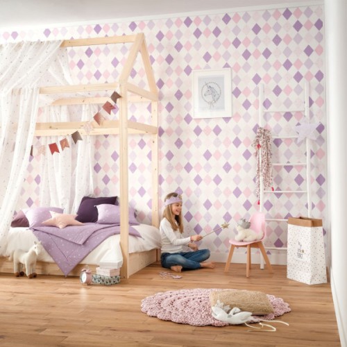 Обои Caselio Girl Power Shine Bright Like A Diamond 100815721 10,05×0,53 Обои Caselio Girl Power Shine Bright Like A Diamond 100815721 10,05×0,53