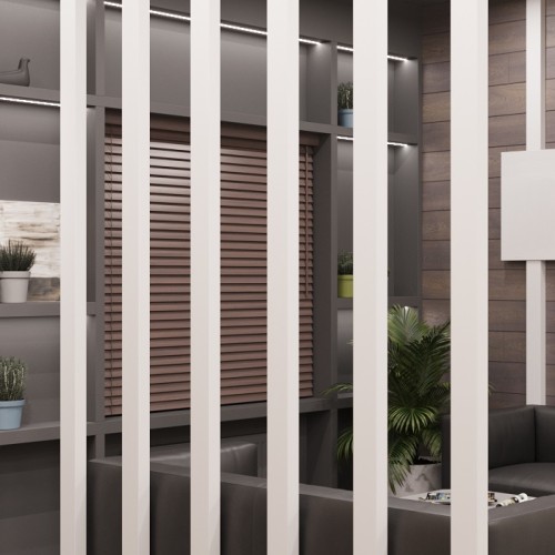 Рейка декоративная Art Line белая матовая 2800×40×40