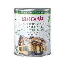 Масло для фасадов Biofa 2043 цвет 4345 Молочный дуб 0,4 л