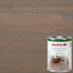 Масло для террас Biofa 3753 цвет 3710 Серый кварц 0,4 л