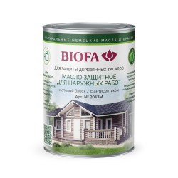 Масло для фасадов Biofa 2043М цвет 4337 Антик 0,125 л