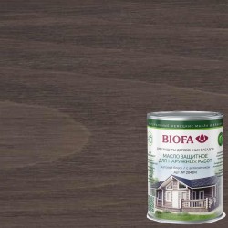 Масло для фасадов Biofa 2043М цвет 4329 Кремень 0,125 л