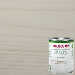 Масло для дерева Biofa цвет 8510 Белое матовое 0,125 л