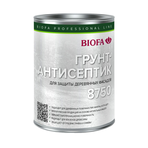 Грунт-антисептик для древесины Biofa 8750 10 л