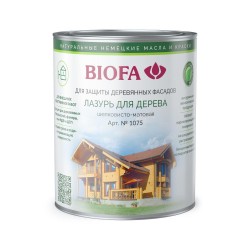 Лазурь для дерева Biofa 1075 цвет 1013 Жемчужно-белый 0,125 л