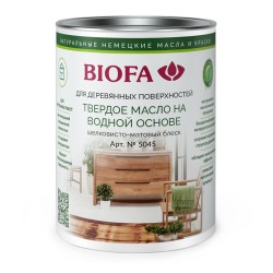 Масло с твердым воском для дерева Biofa 5045 цвет 5002 Прованс шелковисто-матовое 0,125 л