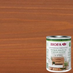 Масло с твердым воском для дерева Biofa 5045 цвет 5007 Савойа шелковисто-матовое 0,125 л