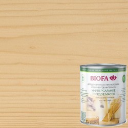 Масло с твердым воском для дерева Biofa 2044 цвет 2010 Кедр 0,125 л