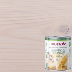Масло с твердым воском для дерева Biofa 2044 цвет 2003 Неаполитанский серый 0,125 л
