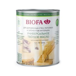Масло с твердым воском для дерева Biofa 2044 цвет 2013 Панг 0,125 л