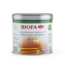Бесцветный воск для натирки Biofa 2060 для бань и саун 0,25 л