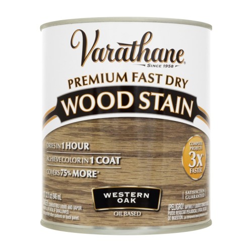 Цветное масло для дерева Varathane Fast Dry 370719 Ковбойский дуб Western Oak 0,946 л