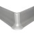 Угол пластиковый внешний для плинтуса Modern Decor серебро сапожок 40 мм 2 шт/уп