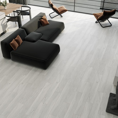 Кварцвиниловый SPC ламинат Cronafloor Wood Дуб Серебристый ZH-81126-1 1200×180×4