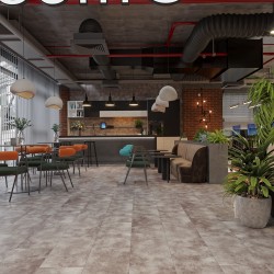 Кварцвиниловый SPC ламинат Cronafloor Stone Торнадо Дымчатый BD-1790-10 600×300×4