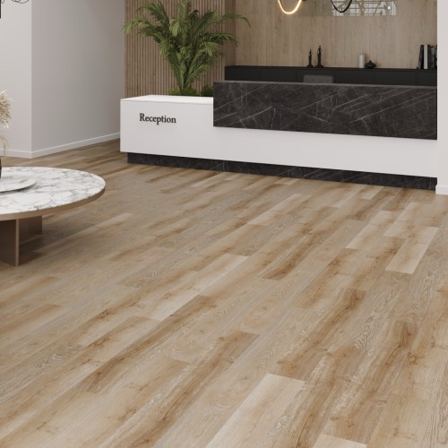 Кварцвиниловый SPC ламинат Cronafloor Nano Дуб Светлый ZH-81110-8 1200×180×3,5