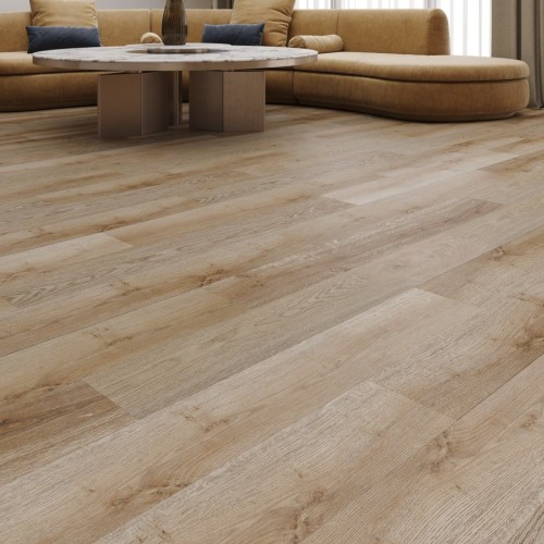 Кварцвиниловый SPC ламинат Cronafloor Nano Дуб Светлый ZH-81110-8 1200×180×3,5