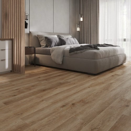 Кварцвиниловый SPC ламинат Cronafloor Nano Дуб Бремен ZH-82021-7 1200×180×3,5